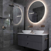 Espejo LED Redondo | Control por interruptor de pared | Luz blanca neutra - Reyze Seria Motivated Model 7